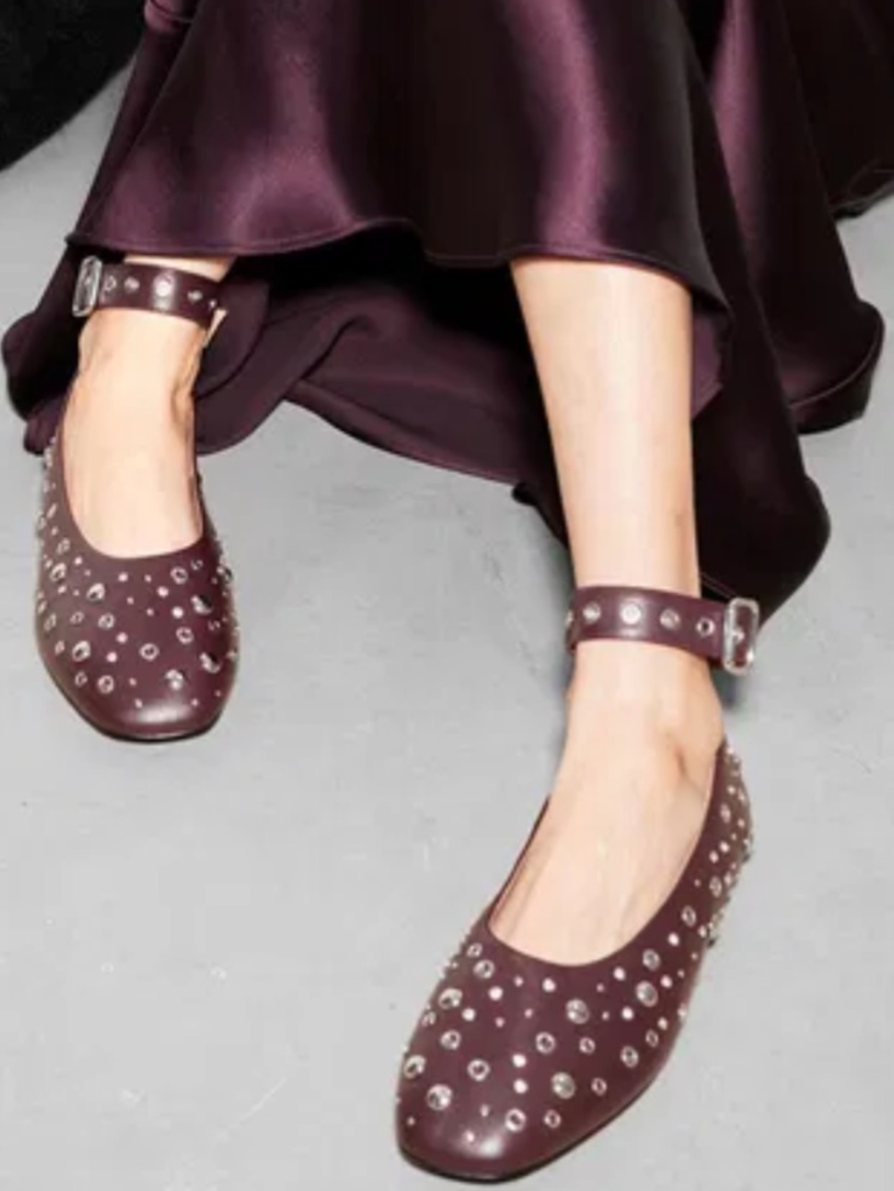 {& Other Stories} Embellished Ballet Flats